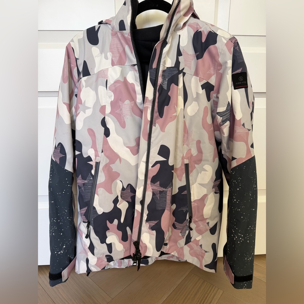 Bogner Pink and Black Camo Ski Jacket